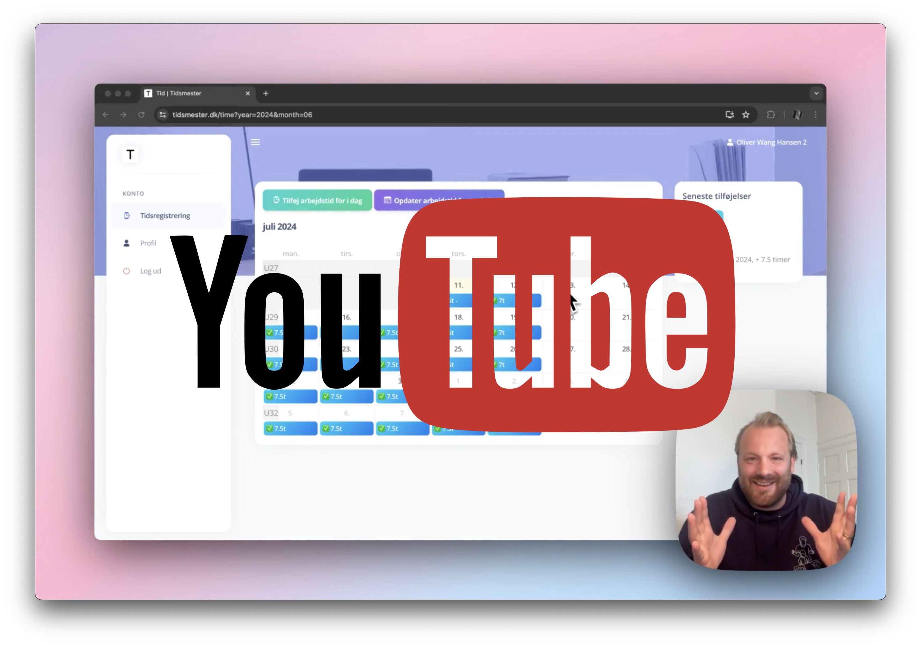 Tidsmester youtube kanal med simple online guides